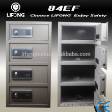 Digital and electronic security safe box with 4 doors seperately